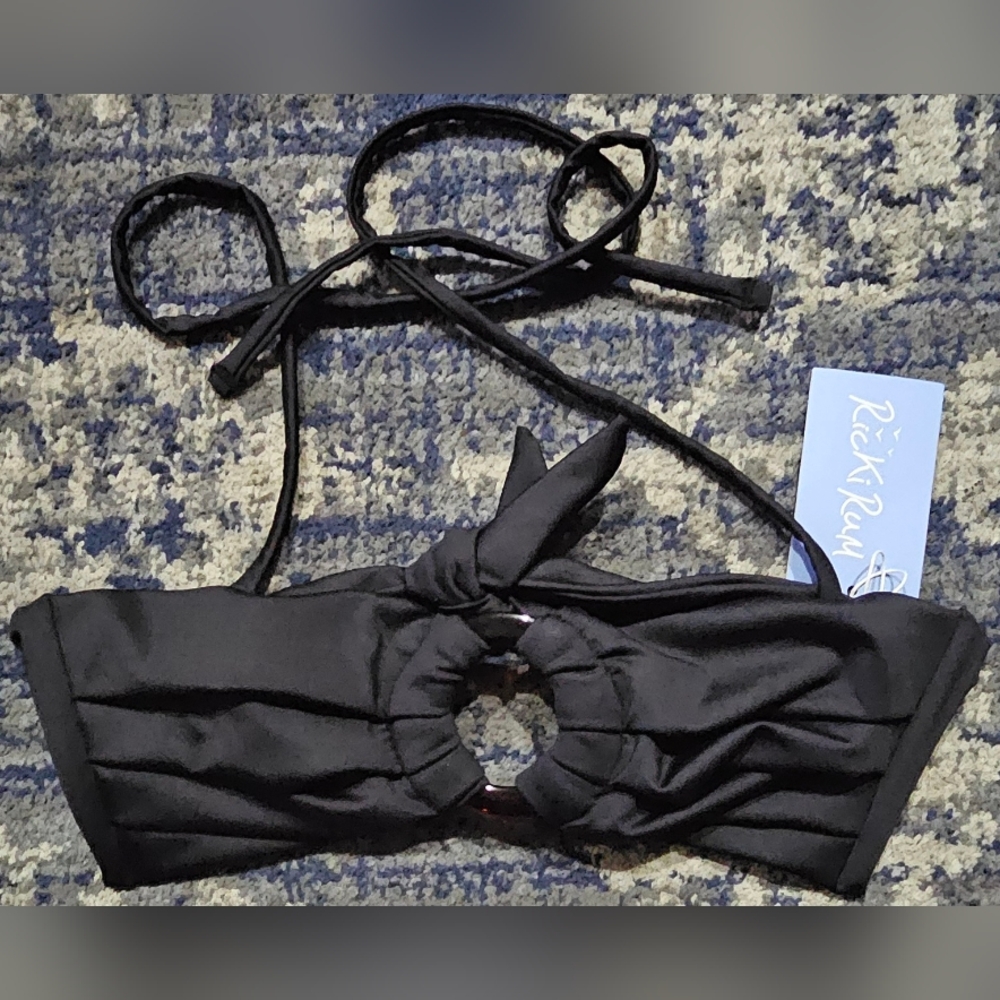 Ricki Rum Black Bikini Top